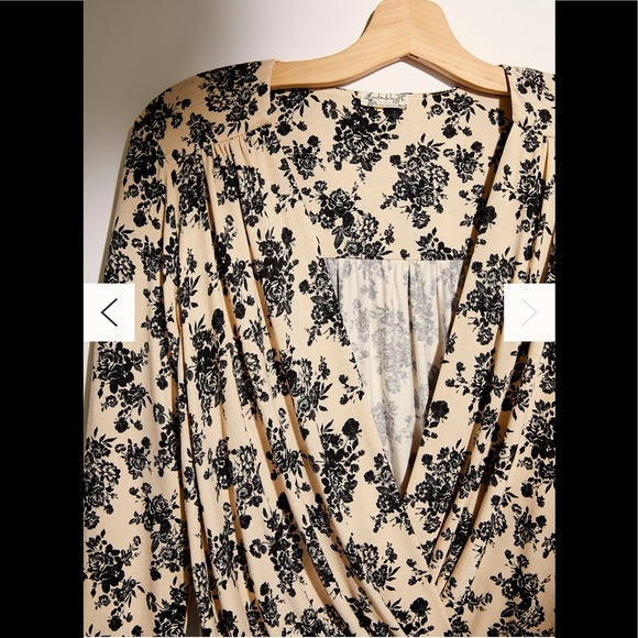 NWT Free People Printed Turnt Bodysuit - Picture 6 of 7